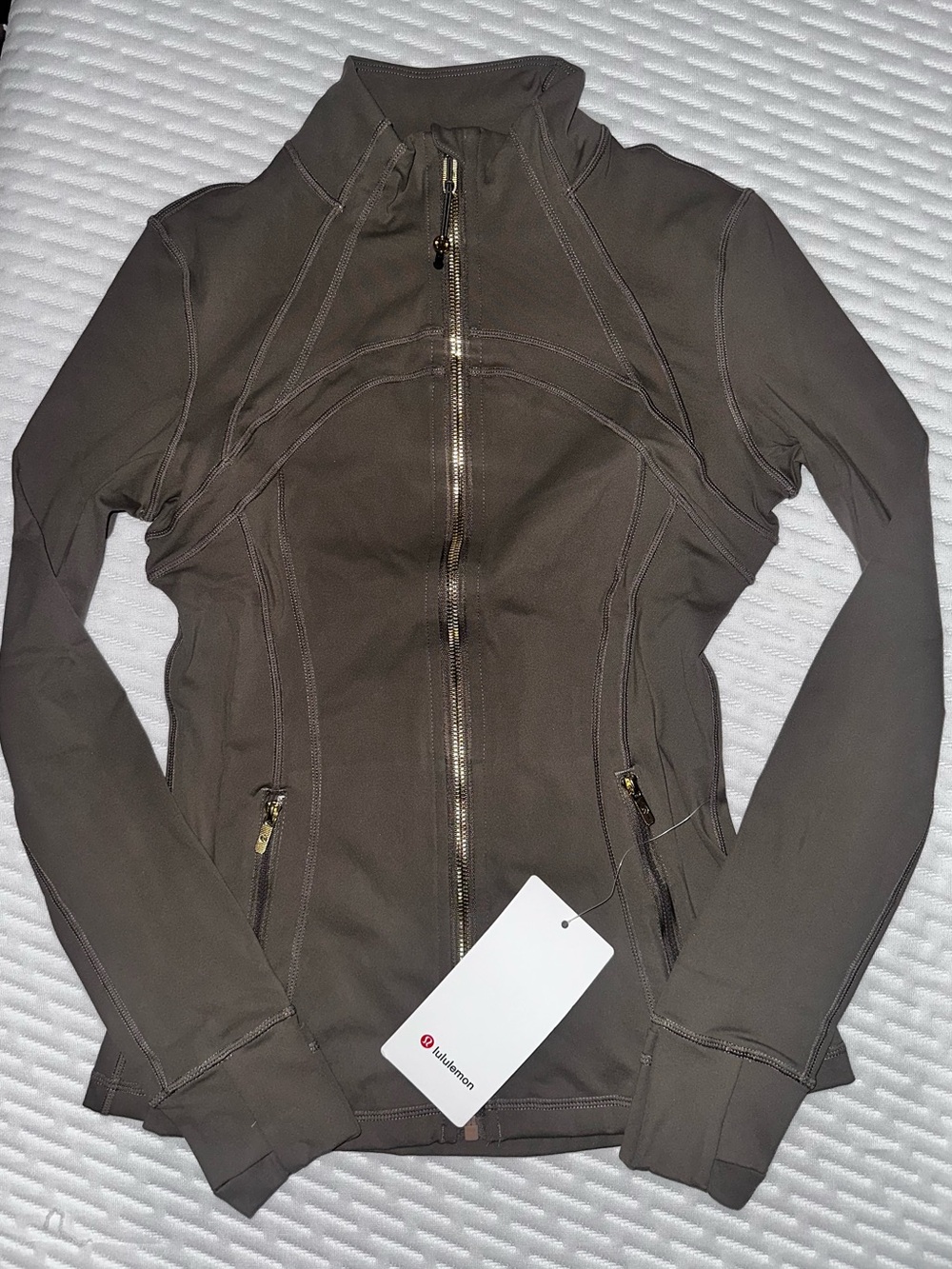 Lululemon Sassy Sage/Gold Define Jacket